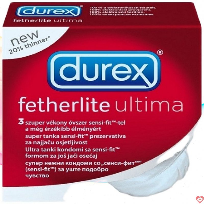 Bao cao su siêu mỏng Durex Fetherlite Ultima 3 chiếc trải nghiệm chân thực 