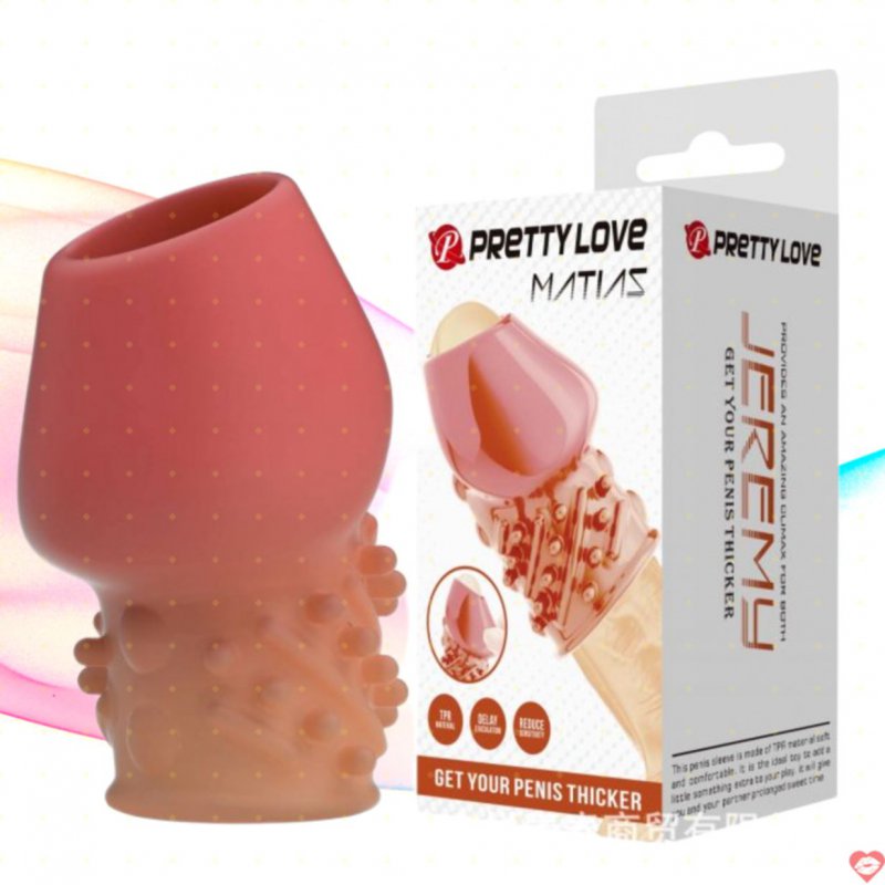 Bao cao su donden khúc Prettylove BI-026248-2 hở đầu có gân bi thiết kế 3D