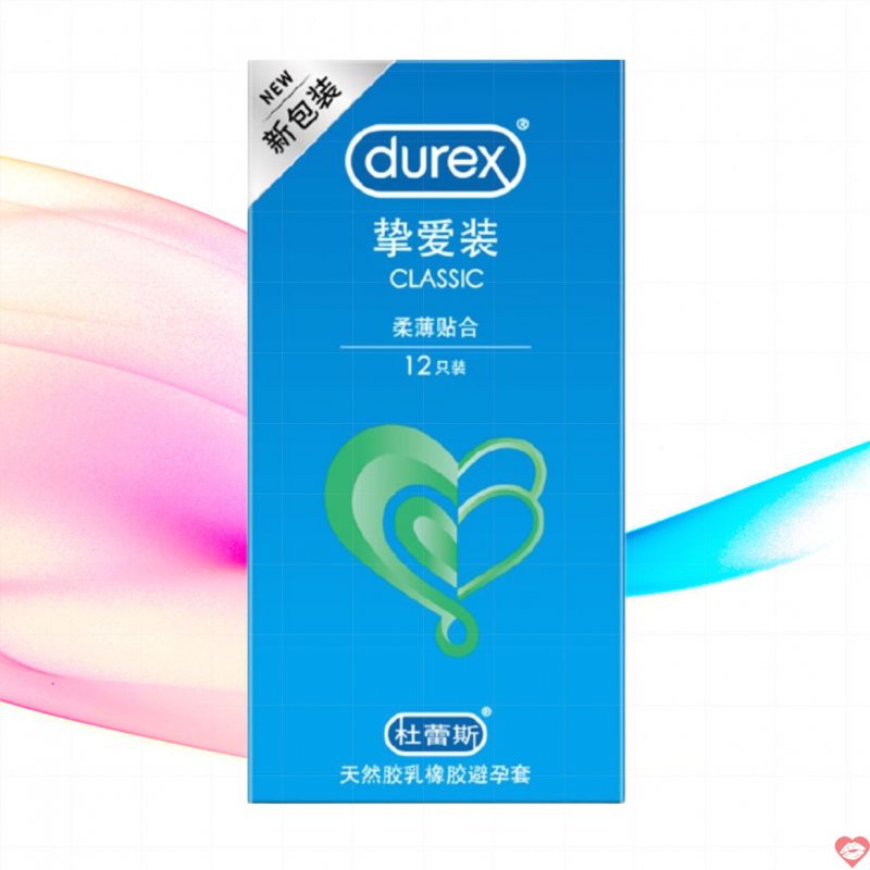 Bao cao su Durex Classic mềm mỏng hộp 12 chiếc cảm giác thật 