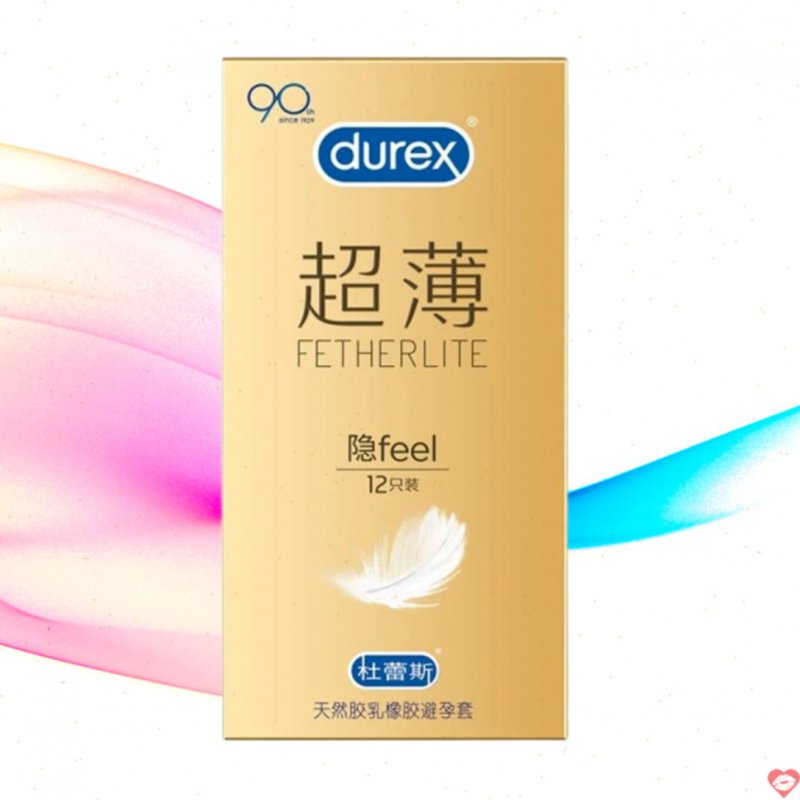 Durex Fetherlite Feel 12 cái siêu mỏng nhiều gel bôi trơn tăng khoái cảm 
