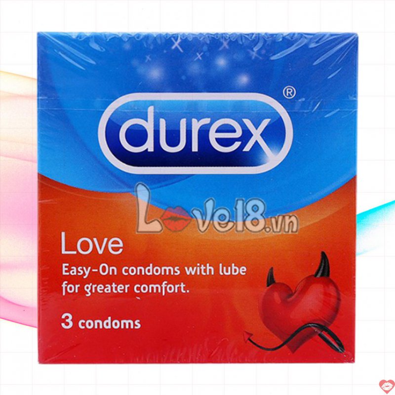 Bao Cao Su Durex Love Mỏng Bôi Trơn Kéo Dài Quan Hệ An Toàn 