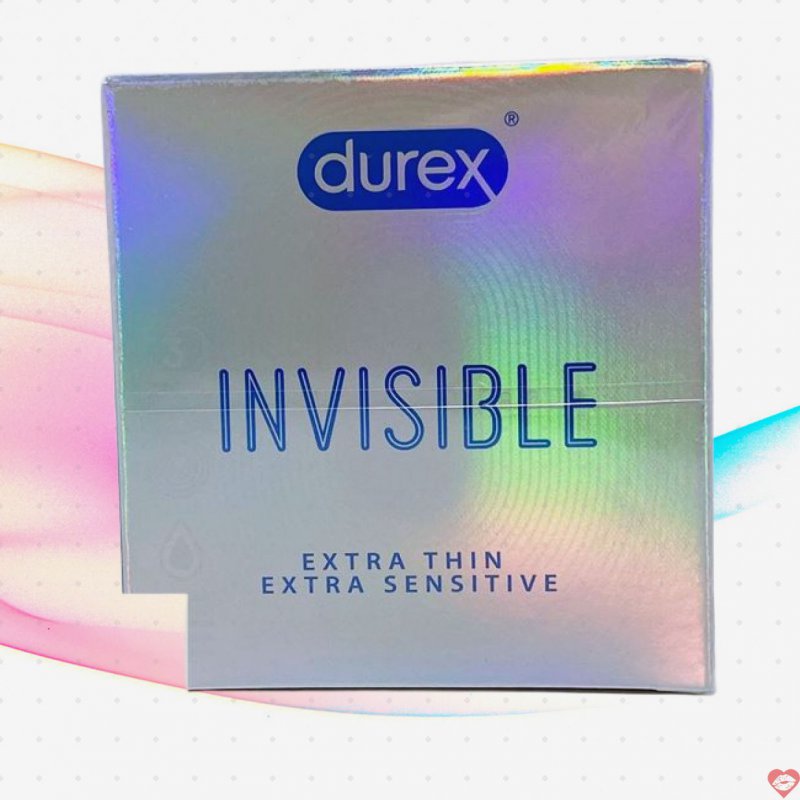 Bao cao su Durex Invisible siêu mỏng chống dị ứng cao cấp 