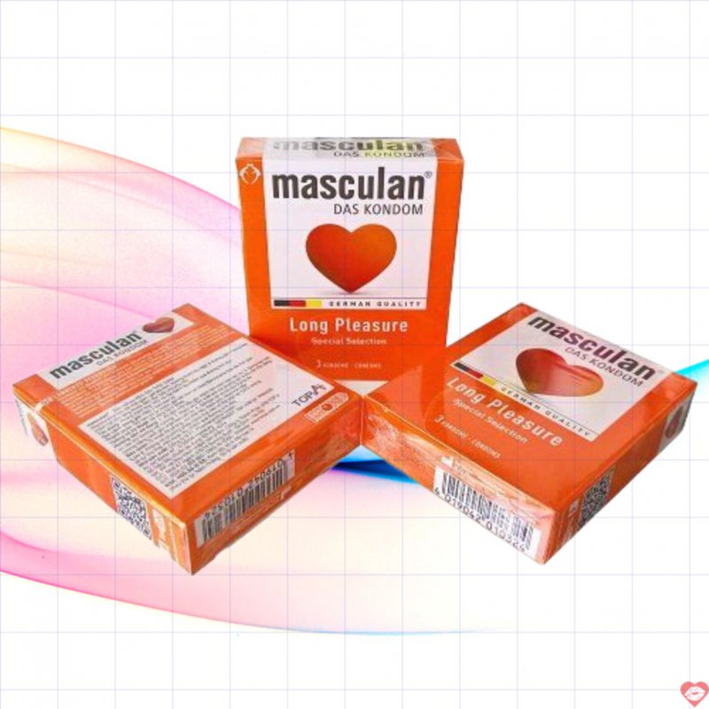 Bao cao su Masculan Đức kéo dài quan hệ hộp 3 chiếc chất lượng 