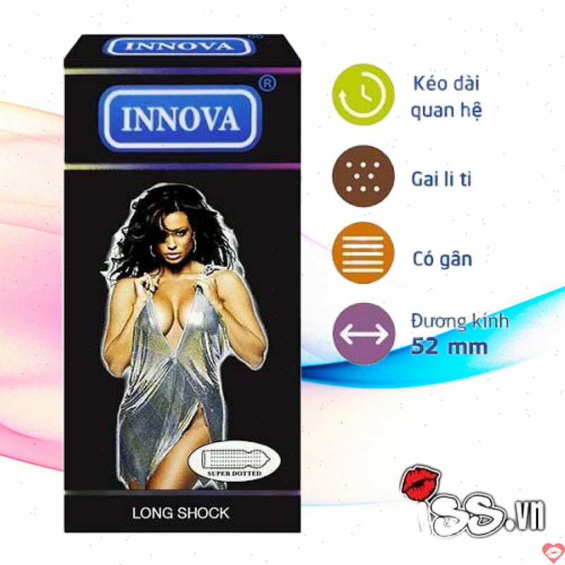 Bao cao su gai mịn Innova kéo dài quan hệ an toàn 