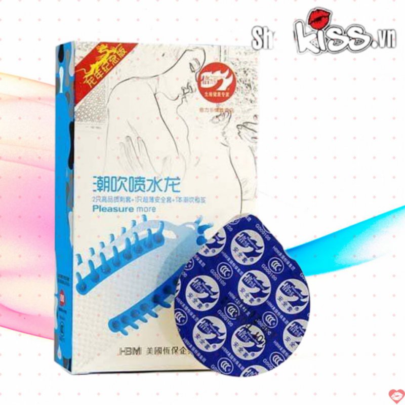 Bao cao su gai râu bi kích thích điểm G, mềm mại an toàn cho nam giới 