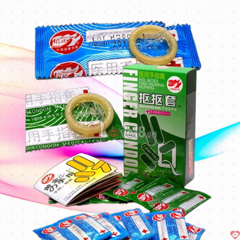 Bao cao su đeo ngón tay siêu mỏng Nhật Bản truyền nhiệt tốt tăng cảm giác 