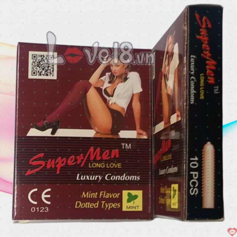 Bao Cao Su Kéo Dài Thời Gian Super Men Có Gai An Toàn Giá Tốt 