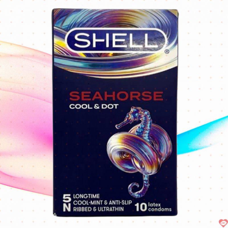 Bao cao su Shell Seahorse Cá Ngựa kéo dài thời gian mát lạnh an toàn 