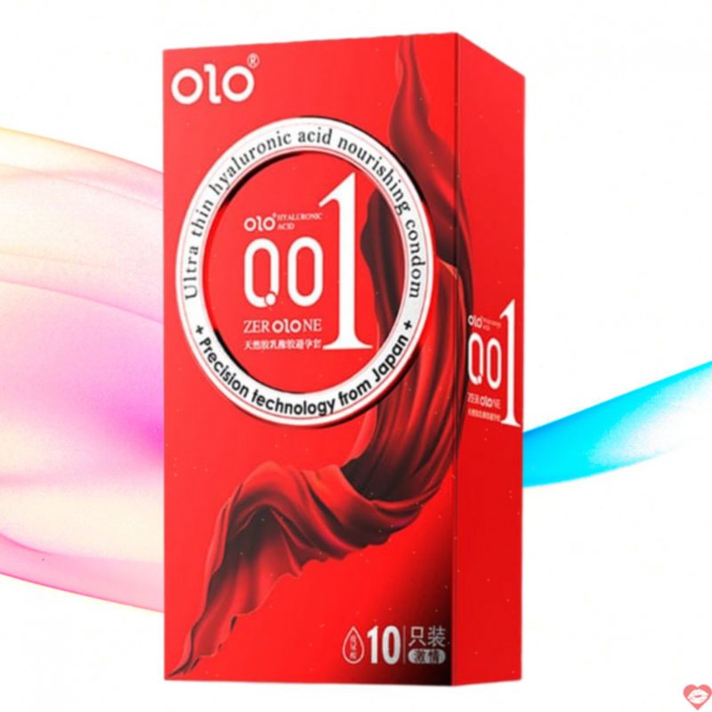 Bao cao su OLO Thin 001 Square Red siêu mỏng gai nổi tăng khoái cảm 