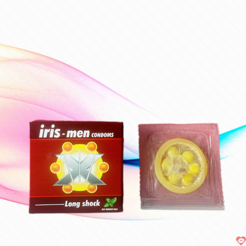 Bao Cao Su Iris-Men Long Shock 6 Bi Siêu To Tăng Khoái Cảm 