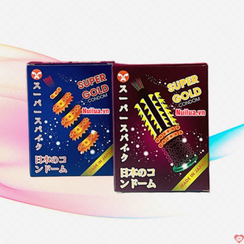 Bao cao su Super Gold gai siêu lớn tăng khoái cảm mạnh mẽ 