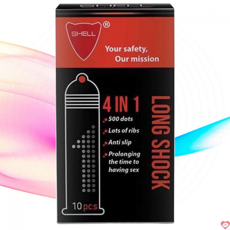 Bao cao su Shell Premium 4in1 siêu mỏng siêu dai Hàn Quốc 