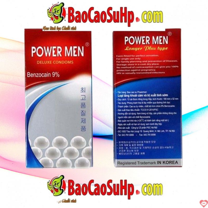 Bao cao su power men 468 ngọc trai kéo dài siêu kích thích 