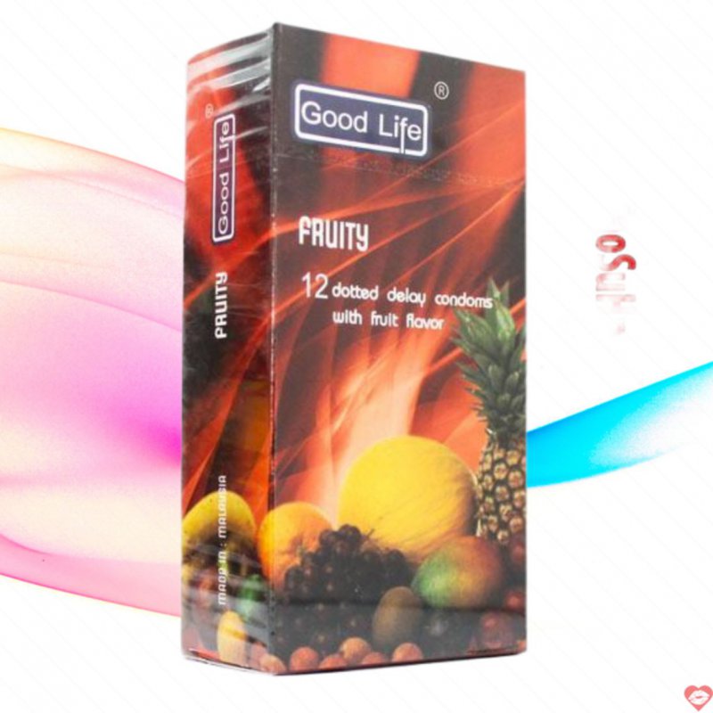 Bao cao su Good Life Fruity hoa quả thơm mát chống mùi 