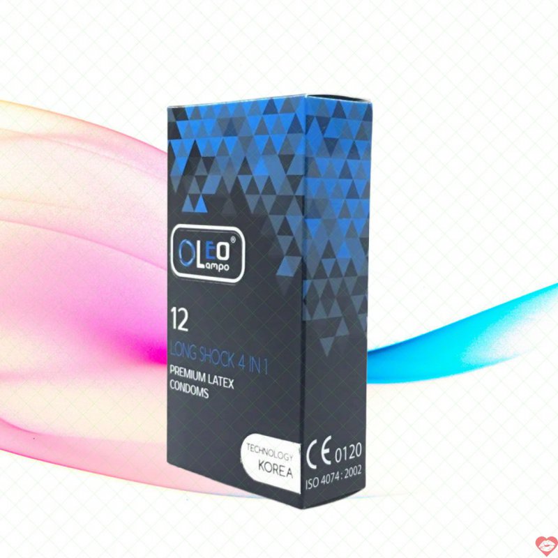 Bao Cao Su Kéo Dài Oleo 4in1 Siêu Mỏng Gân Bi Tăng Khoái 