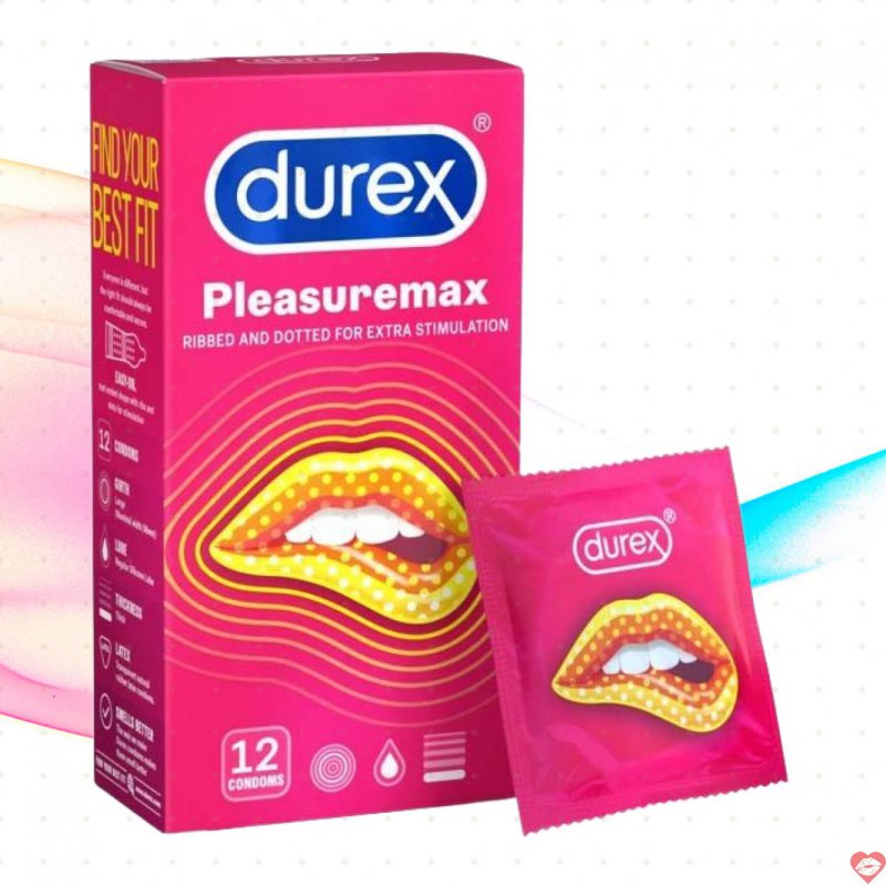 Bao cao su Durex Pleasuremax gai gân nổi chống tuột cực sướng 