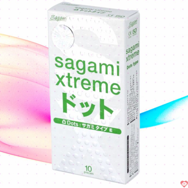 Bao cao su Sagami Xtreme Dot siêu mỏng gai liti kích thích mạnh 