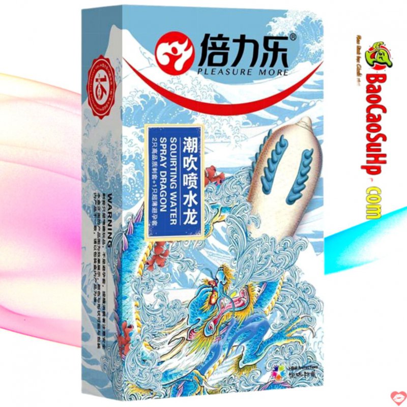 Bao cao su gai dọc Squirting Water Spray Dragon kích thích cực mạnh 