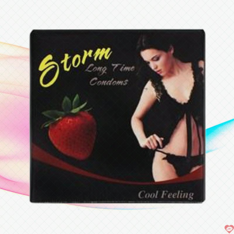 Bao cao su 7 bi Storm Strawberry kích thích đê mê yêu lâu hơn 