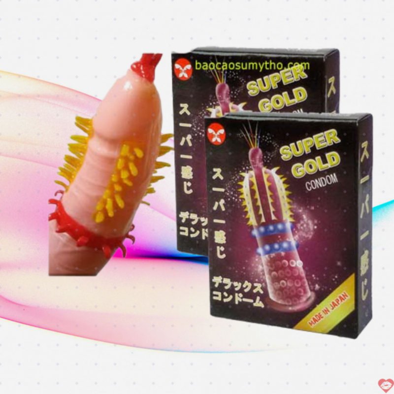 Bao su siêu gai bi râu Super Gold Nhật tăng khoái cảm điểm G 