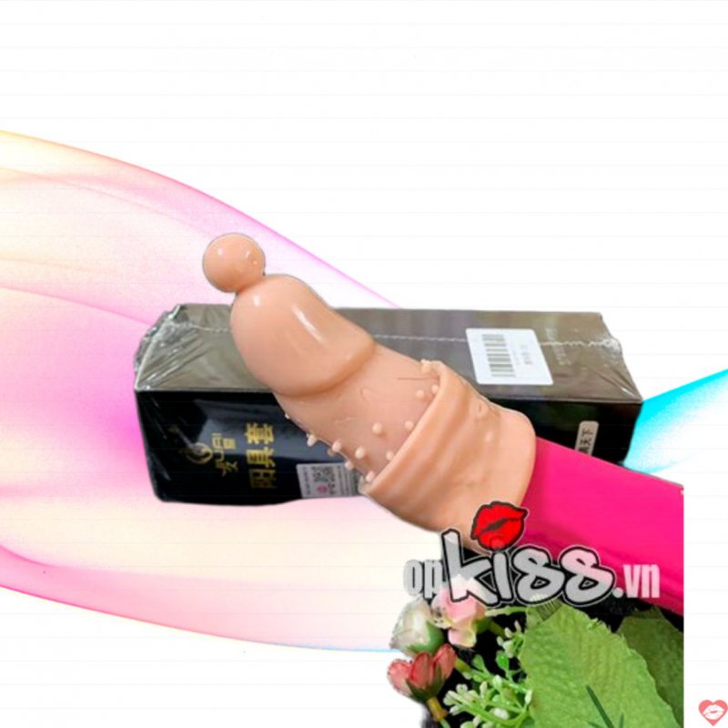 Bao Đôn Siêu Gai Đầu Bi JIUAI TPE Mềm Mại Rung Mạnh 