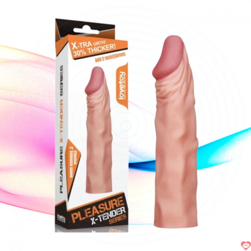 Bao cao su đôn dên Lovetoy tăng 5cm gân silicon an toàn 