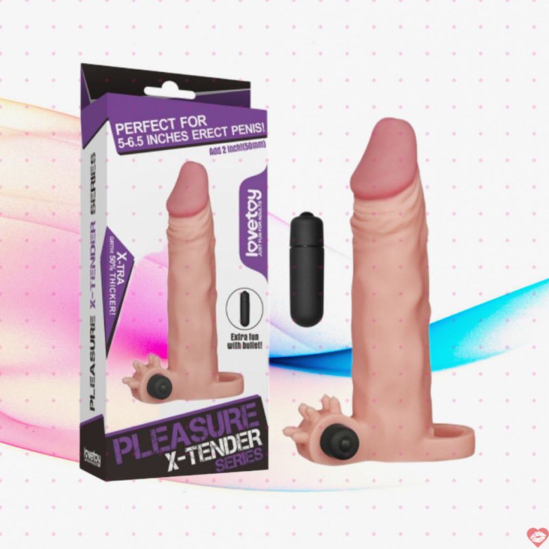 Bao Cao Su Đôn Dên Rung Lovetoy Tăng Kích Thước Và Hưng Phấn 