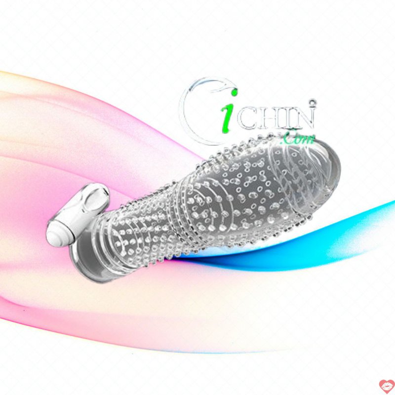 Bao cao su có gai Vibrating Crystal đôn dên có rung êm ái