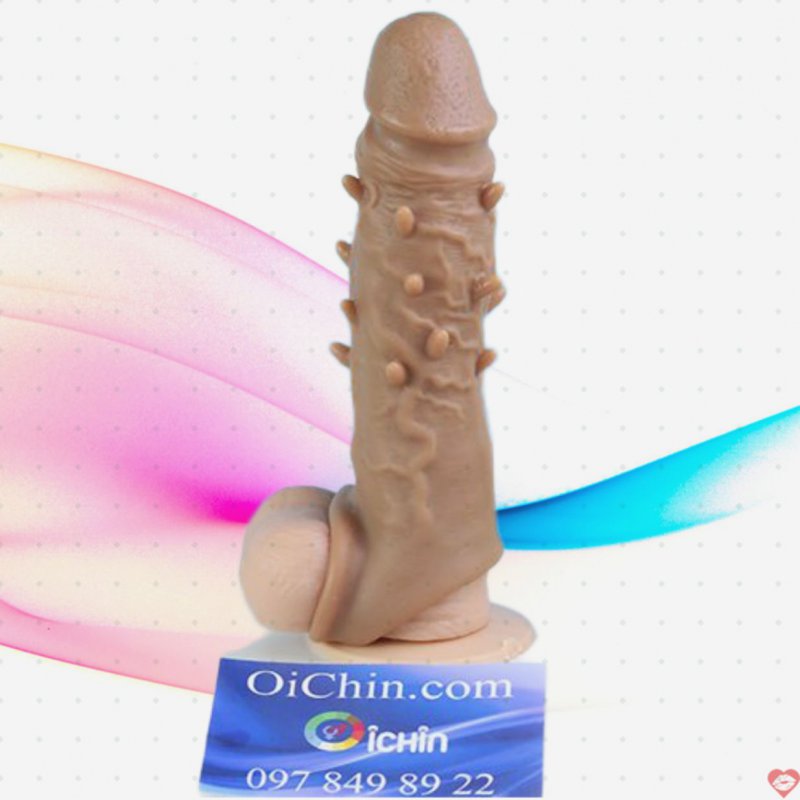Bao cao su đôn dên có gai silicone mềm mại quai đeo cố định