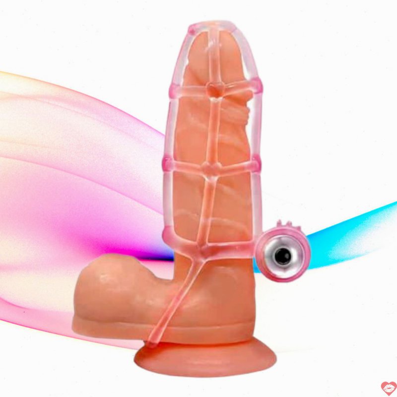 Bao Cao Su Hình Rọ Sweet Cage Có Rung Cuống - SHP365