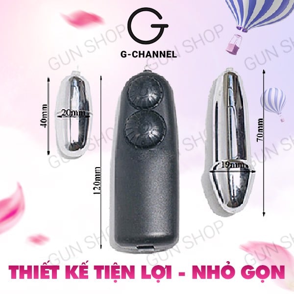 Trứng rung inox hai đầu Baile cao cấp, mạnh mẽ, kích thích