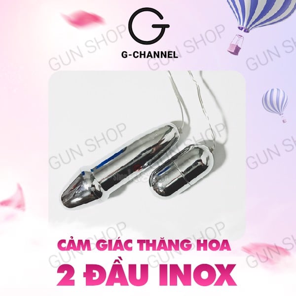 Trứng rung inox hai đầu Baile cao cấp, mạnh mẽ, kích thích
