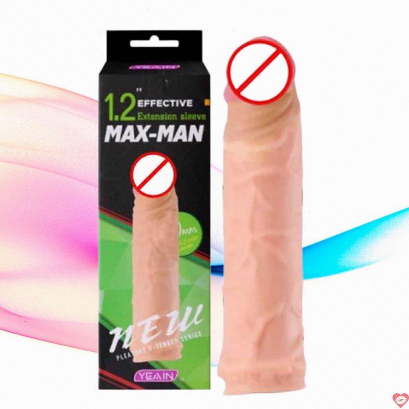 Bao Cao Su Đôn Dên Yeain Maxman Xanh Tăng 3cm – Siêu Mềm Mịn