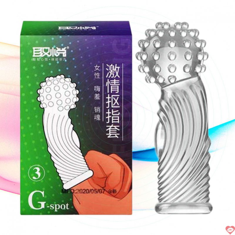Bao Cao Su Ngón Tay Aichao G-Sport 3 Vân Gân Nổi – Hộp 1 cái