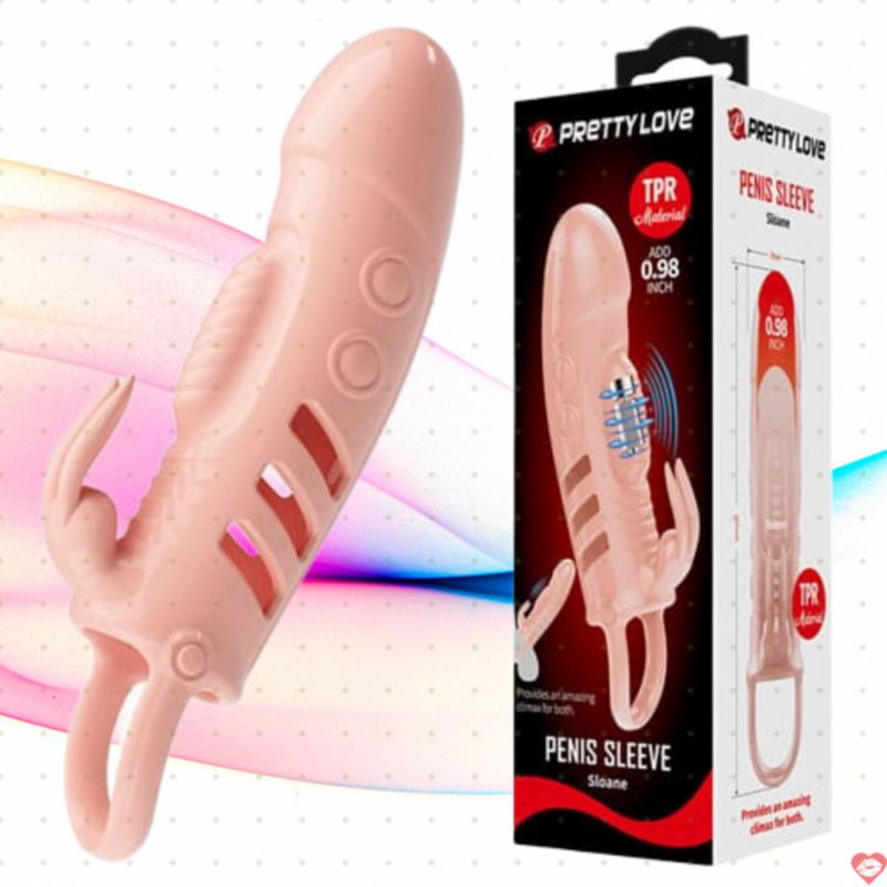 Bao Cao Su Đôn Dên PrettyLove Cecelia Rung Giữa Nhánh Tai Thỏ
