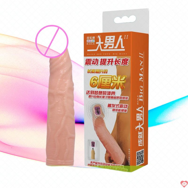 Bao cao su đôn dên 6cm rung đầu Baile Big Man