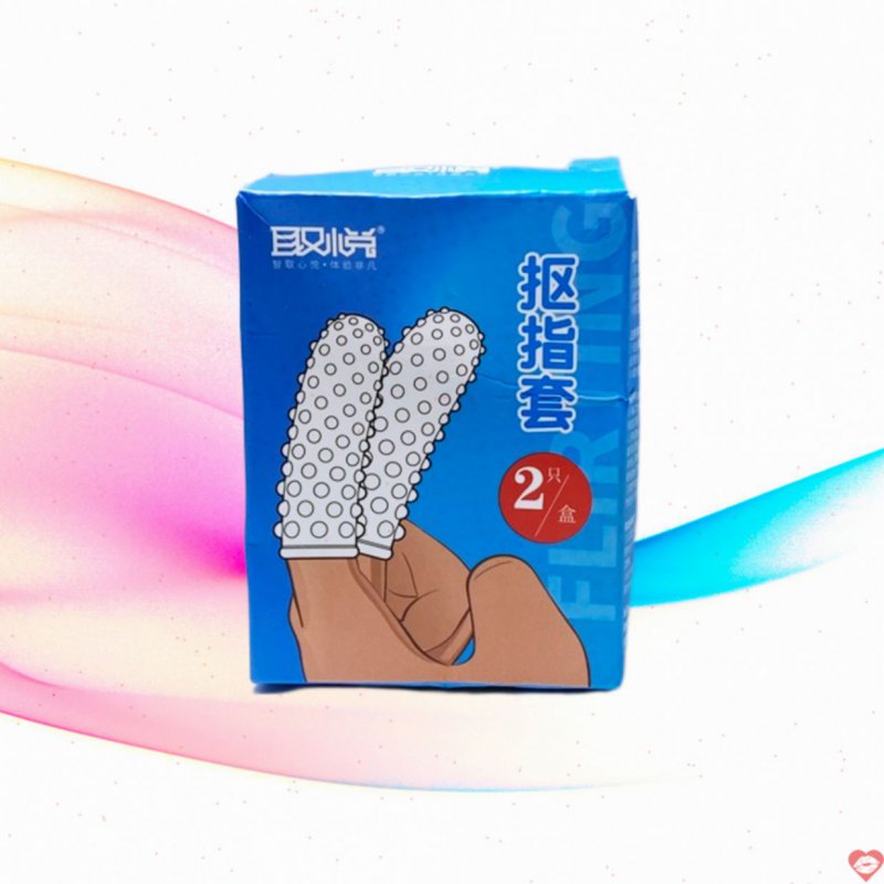 Bao Cao Su Đôn Dên Ngón Tay Có Gai Aichao - hộp 2 cái