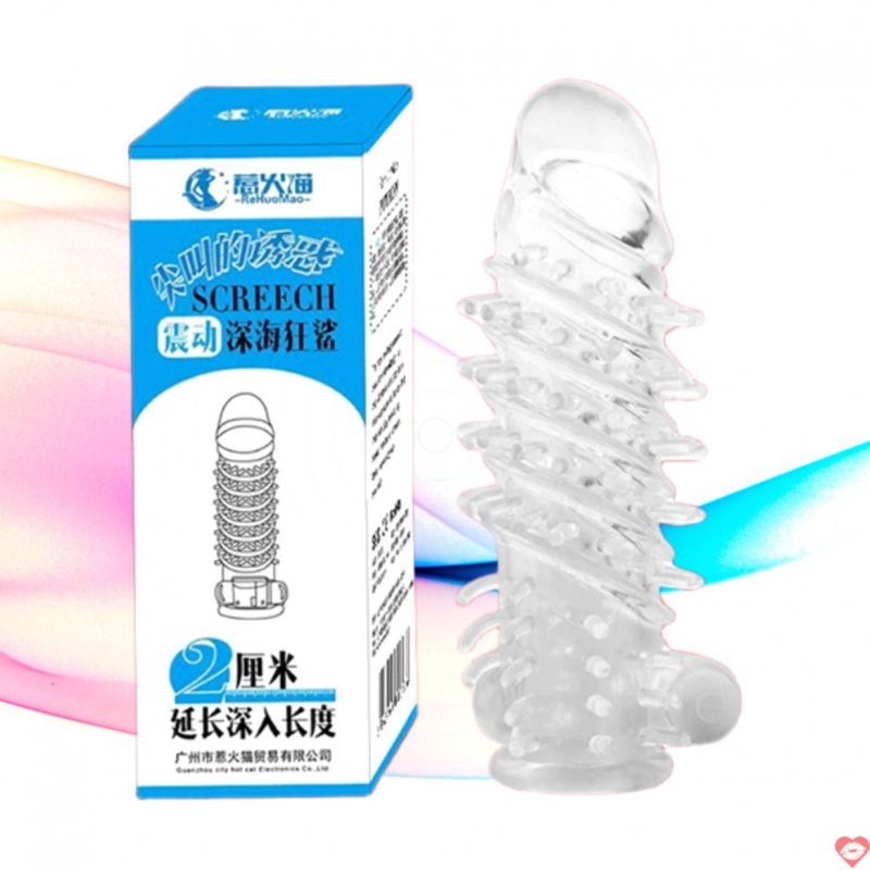 Bao cao su đôn dên gai xoắn Screech rung gốc