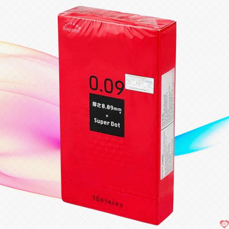 Bao Cao Su Sagami Super Dot 0.09 – Hộp 10 Chiếc Siêu Gai