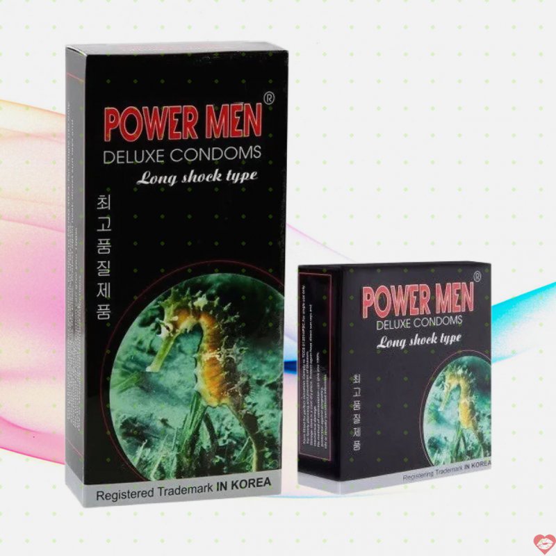 Bao Cao Su Powermen Cá Ngựa Gân Gai - Kéo Dài Thời Gian
