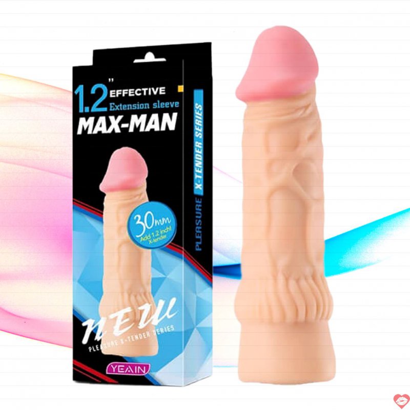 Bao Cao Su Đôn Dên Tăng Kích Thước Dương Vật Siêu Thật Maxman