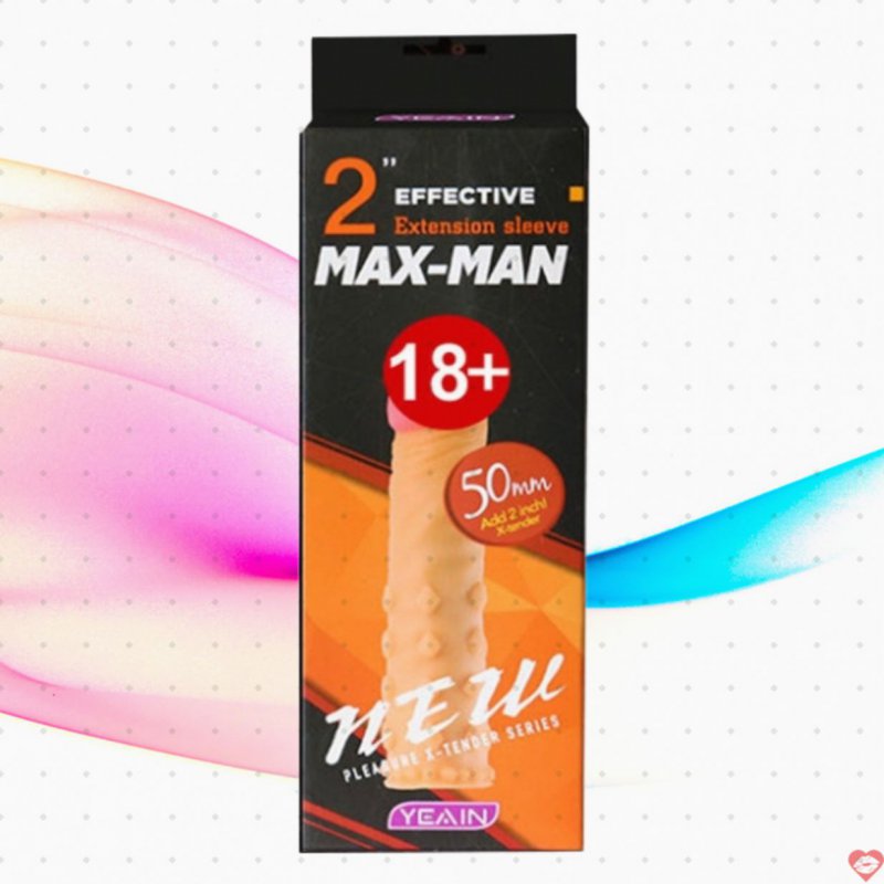 Bao Cao Su Đôn Dên Maxman Silicon Gai YY914 Tăng Thêm 5cm