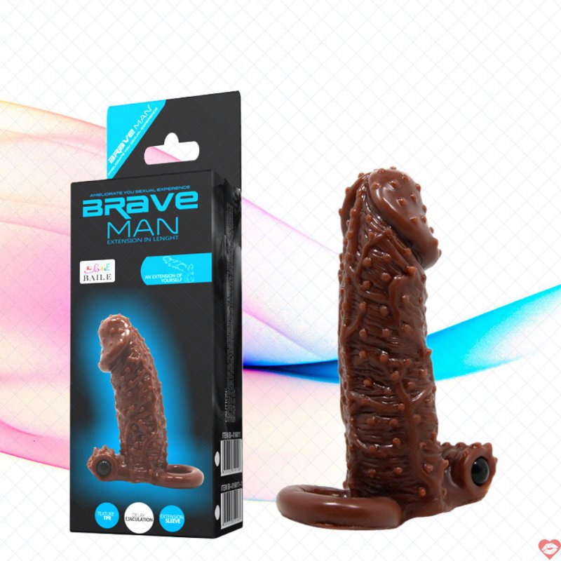 Bao Cao Su Đôn Dên Brave Man Nâu Có Quai