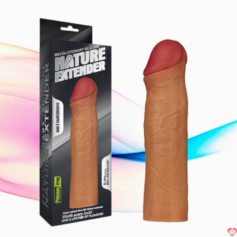 Bao Cao Su Đôn Dên 5cm Siêu Mềm Nature Extender Lovetoy