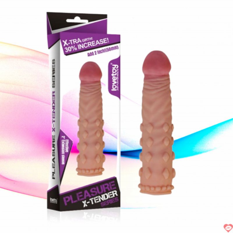 Bao Cao Su Đôn Dên 5cm Cao Cấp Pleasure X-Tender Series Lovetoy