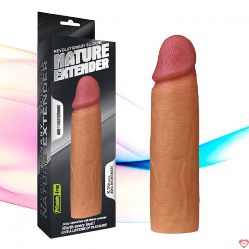 Bao Cao Su Đôn Dên 2.5cm Siêu Mềm Nature Extender Lovetoy