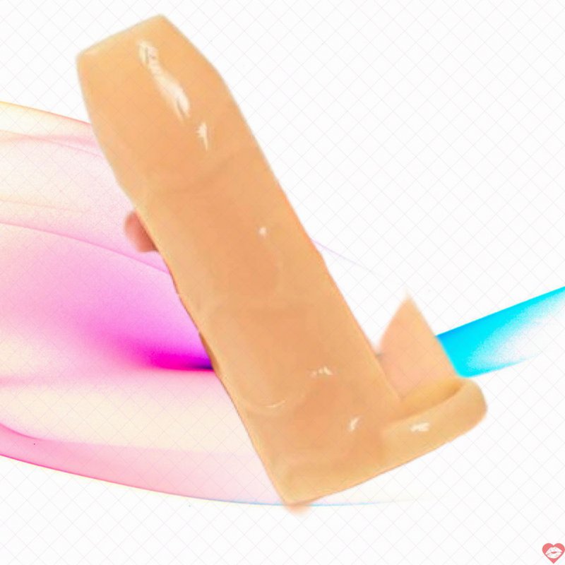 Bao cao su đôn dên khúc giữa hở đầu sướng dương vật nam BD25B SUPERME chất liệu T-Skin màu da