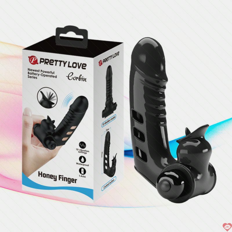 Ngón tay rung Pretty Love Corbin 10 chế độ kích thích nữ thăng hoa 
