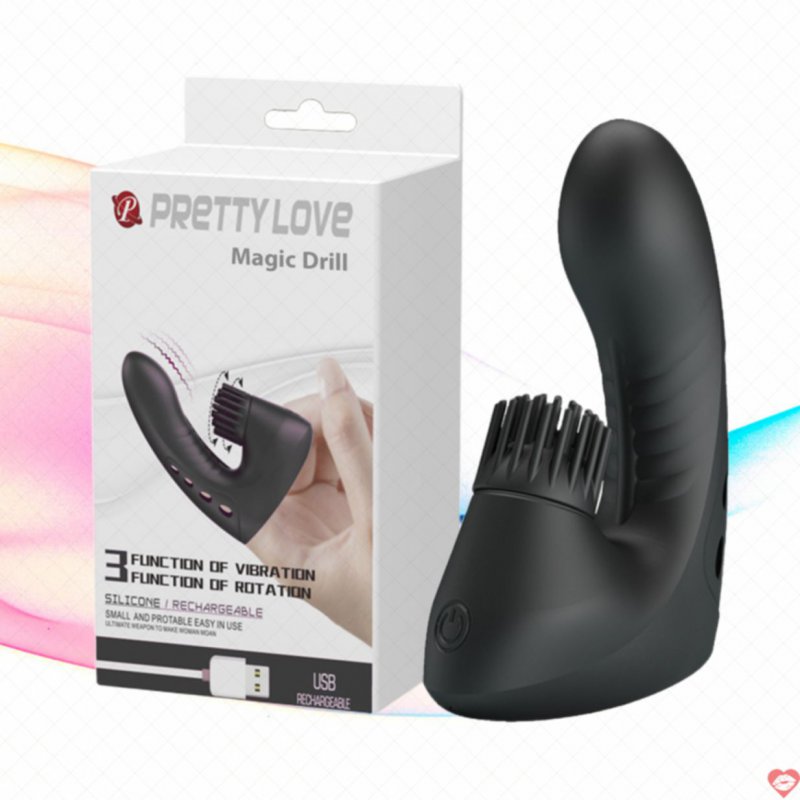 Ngón tay rung Pretty Love Magic Drill 3 chế độ sạc 