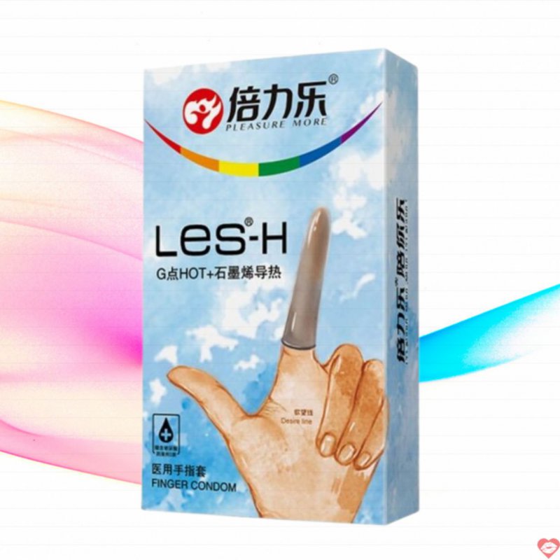 Bao cao su ngón tay nóng ấm Beilile Les-H hộp 8 cái tiện lợi vệ sinh 